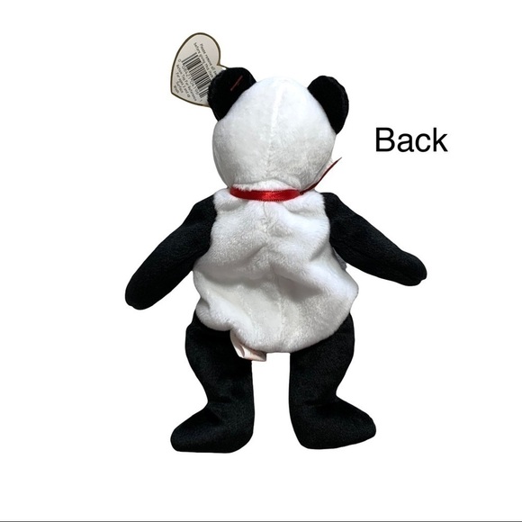 TY Beanie Baby 90’s Fortune Panda Plush Bear With Rare Tag Errors Collector - Picture 13 of 16